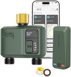 WiFi Water Timer 2 Zone for Garden Hose, Brass Inlet by Shrivee