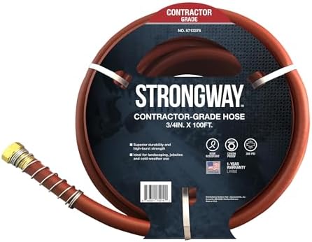 Strongway Contractor-Grade Water Hose, 3/4in. x 100ft., 300 PSI by Strongway