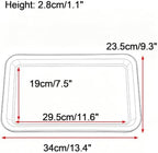 Durable Rectangular Resin Potted Plant Trays, Planter Water Tray - Image 2