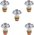 1/2"（DN15） Brass Mist Nozzle Thread Mist Nozzle for Lifting Garden Bed Backyard Outdoor Cooling System（Pack of 5） Span-Shaped Three-Jet Filter 5pcs by Unknown