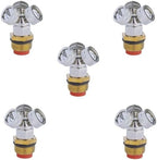 1/2"（DN15） Brass Mist Nozzle Thread Mist Nozzle for Lifting Garden Bed Backyard Outdoor Cooling System（Pack of 5） Span-Shaped Three-Jet Filter 5pcs by Unknown