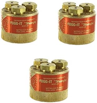 Pack of 3 - Fogg-It Misting Watering Nozzle 2 GPM - Low Volume by Unknown