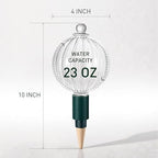 23 oz Up to 2 Weeks Extra Large Glass Plant Watering Globe, Slow Release - Image 4
