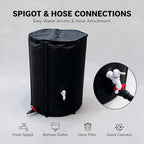 Collapsible Rain Barrel, Outdoor Rainwater Collection Storage Container (66.04, Gallons) - Image 7