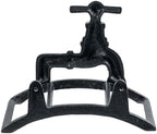 MyGift Brown Cast Iron Wall Mounted Garden Hose Holder, Spigot Design - Image 7