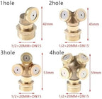1Pc 1/2" Misting Nozzle Brass Atomizing Spray Fitting Nebulizer Hose Connector Water Sprinkler Adjustable Garden Lawn - Image 4