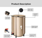 Portable Rain Barrel, 13-264 Gal Water Storage Tank Catcher Container with Filter Spigot to Collect Rainwater from Gutter, Rainwater Collection System - Image 5