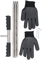 Tyenaza Soil Probe Rod, 17-32-48 Inch Stainless Steel Septic Tank Locator Tool Adjustable Ground Rod with T Handle for Locating Underground Pipes and Gopher Runs, Gardening - Image 2