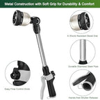 FANHAO Metal Hose Sprayer with 8 Spray Patterns+16 Inches Metal Watering Wand - Image 7