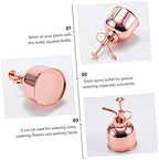 300ml Succulent Watering Bottle with Pump, Stainless Steel - Image 6
