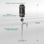 RESTMO 2 Pack Gear Drive Sprinkler with Step Spike Base, Brown - Image 2