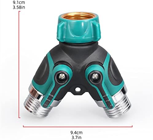 2 Way Hose Splitter NPT3/4 Heavy Duty Garden Diverter Y Shape Valve Water Pipe Connector Adapter - Image 2