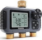 Insoma 3 Outlet Sprinkler Timer Brass Inlet & Outlet, Programmable Garden Hose Timer with Rain Delay, Manual& Automatic Watering System by Insoma
