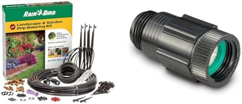 Rain Bird 108-Piece Drip Irrigation Watering Kit with Drippers, Micro-Bubblers, Micro-Sprays and 25 PSI Drip Irrigation Pressure Regulator by Unknown
