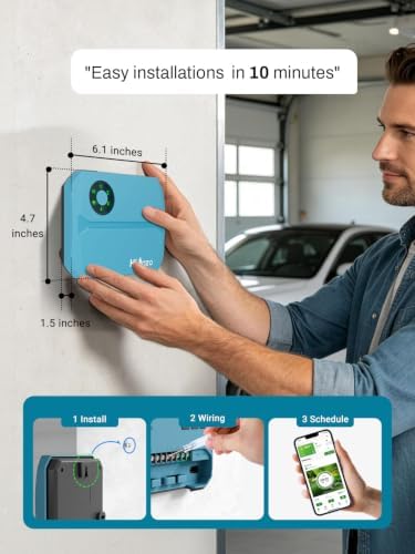 Smart Sprinklers Controller WiFi, Irrigation Controller Easy Use App Enabled, 4 Zone + 16 Plans, Save Water Auto Skip Rain, Freeze & Wind, 10 Minutes Install - Image 3