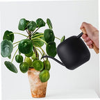 Plant Watering Can Black with Long Spout, Stainless Steel 1.2l - Image 3