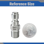Essential Washer Stainless Steel ¼” Plug Male NPT | Pressure Washer Quick Connect Fittings | 5000 PSI | Set Of 6 - Image 5
