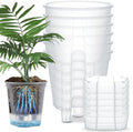 Wonderjune Self Watering Planter, 8.27'', Clear, 6 Pcs by Wonderjune