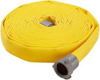 Yellow 1 1/2" x 50' Forestry Hose with Aluminum NH Couplings - Image 3