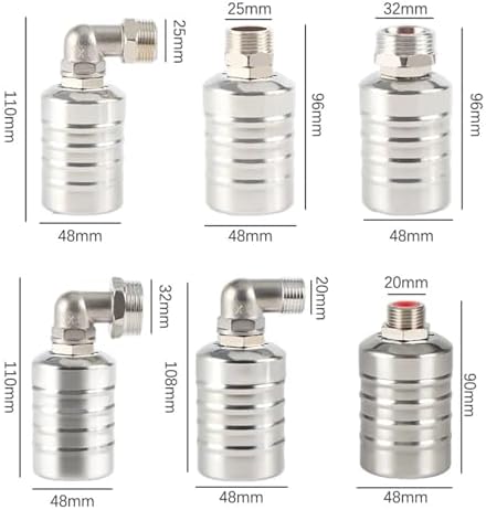 Water Level Control Float Valve 304 Stainless Steel Fully Automatic Water Level Control Float Valve,Auto Shut Off Float Valve for Water Tank(L1) - Image 7