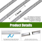 500FT 5/8" Drip Tape Irrigation Kit, 16 Mil Heavy Duty with 6" Emitter Spacing, Silver Reflective Drip Tape Helps Prevent Pecking & Biting Damage, Heat-Safe for Seedlings, Reinforced PE Material - Image 5