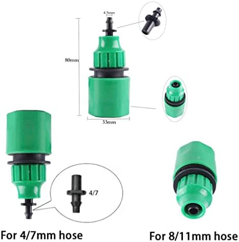 Micro Irrigation Hose, PVC Garden Water Hose 4/7mm 1/4in Micro Drip Irrigation Tubing Quick Connector 10-50m(25m 82.02ft) - Image 2