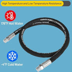 Pressure Washer Whip Hose Power Washer Jumper Hose for Pressure Washing with Steel Connector 3/8 Inch NPT Quick Connect Plug Hose Reel Connector Hose, 4000 PSI, 10FT, 1PCS - Image 6