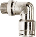 Beduan Brass BPL Push to Connect Air Fittings Elbow 3/8" Tube OD x 1/2" NPT Male 90° Degree Adapter (Pack of 5) - Image 2