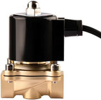 Waterproof Brass Electric Solenoid Valve 1/2" 110VAC Brass Normally Closed - Compatible with Water, Air, Diesel, Gas - Replaceable VITON Seal - Compact Direct Acting - Image 7