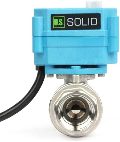 U.S. Solid 3/4 inch NPT 304 Stainless Steel Motorized Ball Valve - Plastic Electrical Ball Valve, 2 Wire Auto Return, AC 110~230V, Normally Closed, IP67, NSF Certified - Image 2