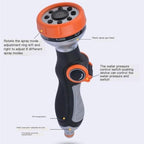 8 Function Garden Hose Nozzle, ABS TPR Thumb Spray Gun - Image 5