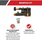 Simpson Manifold Replacement Kit for OEM Technologies Pressure Washer Pump - Image 2