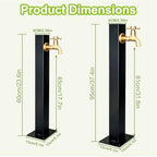 Outdoor Water Column Antifreeze Hose Faucet Stainless Steel Garden Water Tap for Backyard, Farm, Irrigation, Car Washing, Pet Showering(Height: 95cm/37.4in) - Image 2