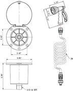 Dura Faucet DF-SA188-WT RV Exterior Detachable Sprayer Dock Kit (White) - Image 2