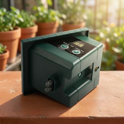 Automatic Solar Irrigation System for Potted Plants, DIY Drip Watering Kit with 30 Timer Modes, 10m Hose and 10 Emitters for Patio Balcony Greenhouse with Solar Panel for battery Backup - Image 4
