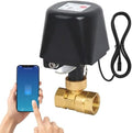 WiFi Smart Water Valve, APP Remote Control, DN25 Ball Brass Water Valve, Compatible With Alexa, Google and Application Program iOS/Android, Only Supports 2.4 GHz WiFi (1") by Owfeel
