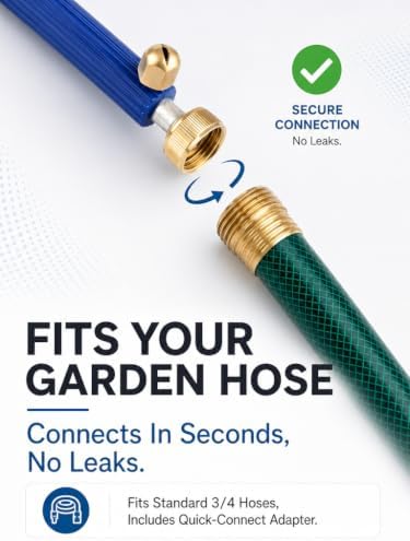 Pressure Washer Hose Attachment, Hydro Jet Wand for Garden Hose - Image 5