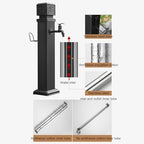 Full Copper Garden Water Column,Frost Free Spigot Unique Carving,Outdoor Hose Extender Garden Watering Tool,Garden Tub Faucet With Hose Holder Freestanding,for Garden Irrigation/Car Wash/Watering Flow - Image 3
