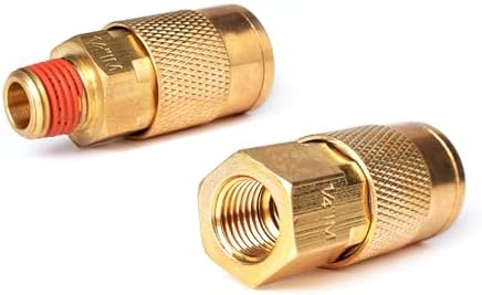 30 Pieces Solid Brass Air Fittings, Industrial Coupler and Plug - Image 5