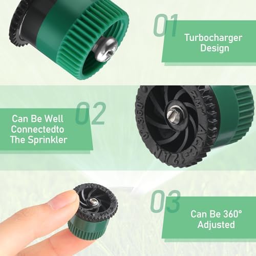 Honoson 60 Pcs Sprinkler Heads Replacement, 10/12/15/17 Van, 4 Colors - Image 3