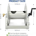 Pressure Washer Hose Reel 3/8" x 350ft, 4000 PSI Hand Crank Steel - Image 6
