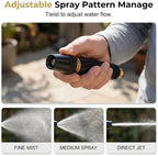 2026 Upgraded High Pressure Garden Hose Nozzle, Heavy Duty Aluminum Alloy Power Washer Jet with 4 Adjustable Spray Modes, Car Wash & Cleaning Tool for Patio, Driveway, Garden (A, 2pcs) - Image 3