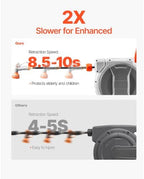 1/2 Inch x 84 Ft Wall Mounted Retractable Hose Reel, Grey - Image 6