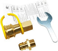 3/4" Male Solid Brass Dual Fuel Generator Natural Propane Hose Quick Connect Disconnect Fittings Convert for Pipe Natural Gas Supply for Generators by GRILLJOB
