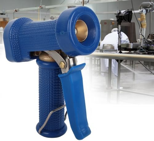 Hose Nozzle, Copper Spray Head with On Off Handle for Cleaning Kitchen Garage Floors Driveway Cement Road, G1/2" Thread Watering Plants (C blue gusset spray gun (4 minutes inner tooth) - Image 3