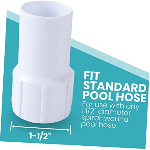 Male Iron Thread Flexible Tap Adapters Hose Connector Fittings Set,Air Line Connectors Hose Fitting Quick Connectors Air Coupler and Plug Set, 4Pcs Replace Pool Hose Coupler White Connector Inlet Conn - Image 2