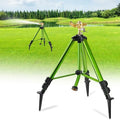 Impact Sprinklers on Tripod Base with Ground Plugs,Heavy Duty Brass Head Sprinkler with 360 Degree Spray,0-44ft Large Area Irrigation,Tripod Sprinkler with Extension Legs for Yard Garden Lawn,1 Pack by Unknown