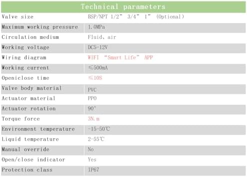 DN20 WiFi Remote Control Smart Water Valve,3/4” DC5V-DC12V PVC Electric Ball Valve - Image 2