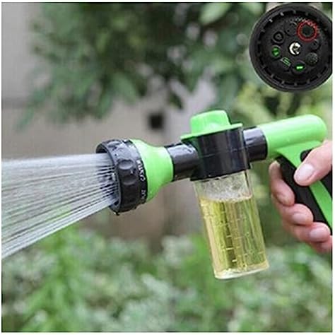 Portable Water Gun Hose Nozzle Car Washer Garden Watering Jet Spray High Pressure Sprinkler Foam Lance Automobiles Cleaning Tool(Yellow) - Image 2