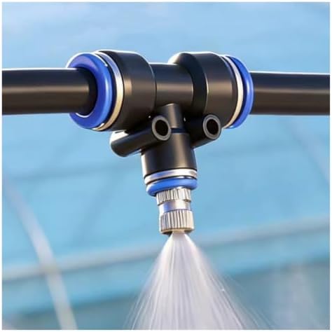 Outdoor Misting Cooling System, Adjustable Micro Spray Drip Irrigation Kit for Greenhouse, Farm, Chicken & Livestock - Efficient Watering Solution by Unknown